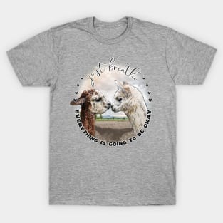 Just Breath Adorable Alpacas T-Shirt